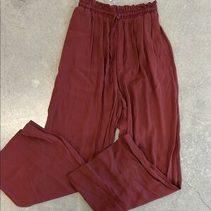 NWT Black Tape Burgundy Wide Leg Pants